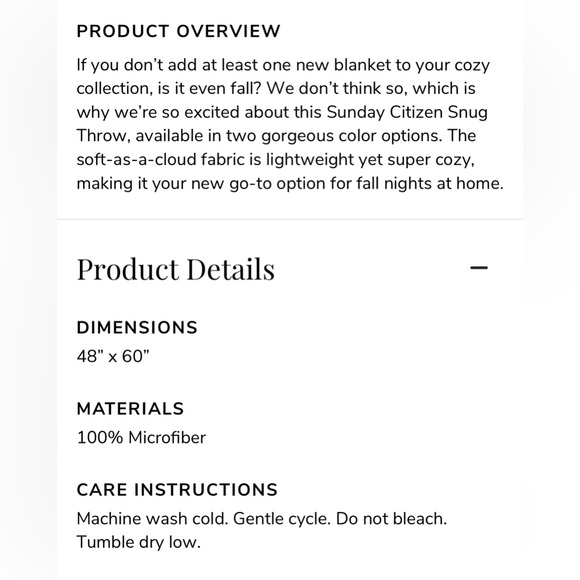 Sunday Citizen cozy blanket throw - Picture 7 of 7